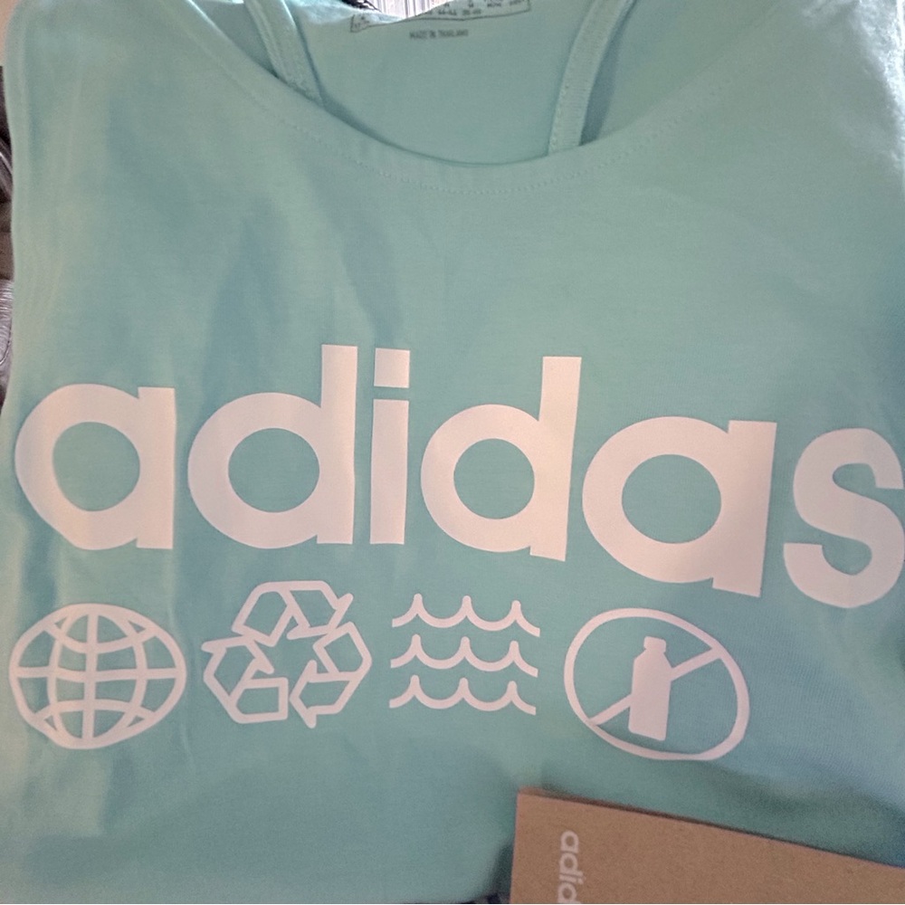 🌸2 for $35 NWT ADIDAS Training Tank Top W Primeblue FT8687 Size M Blue
